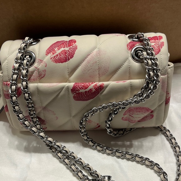 NWOT Coach Kiss Print Pillow Quilted Tabby Shoulder Bag - Picture 5 of 8